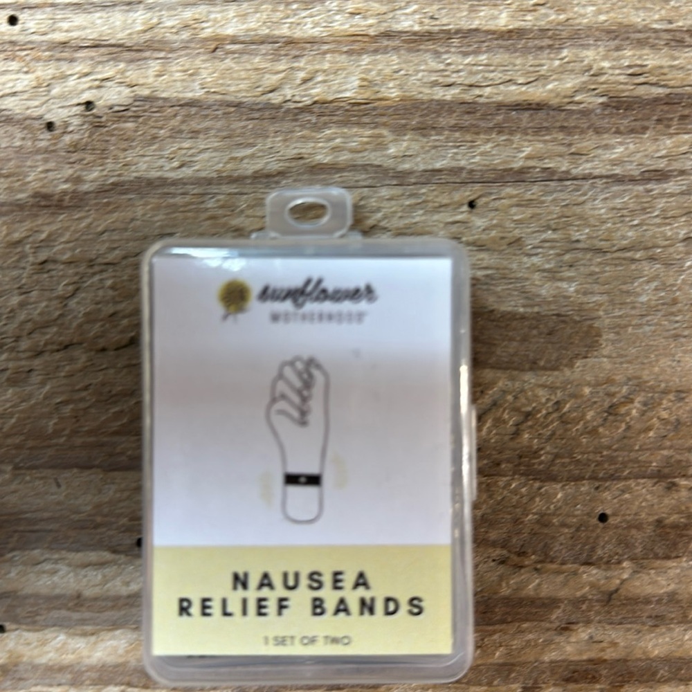 Sun flower nausea relief bands. Set of two black new